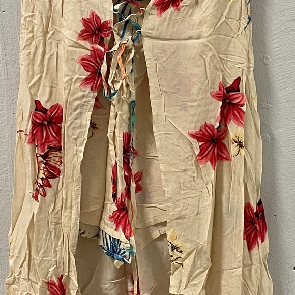 5/$25*🔥 Davi & Dani Cap Sleeve Short Jumpsuit with Overlaying Attached Skirt - Picture 7 of 10